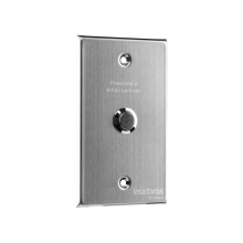 Botoeira Acionador Abert Inox Embutir 4x2 Bt 5000 In Intelb