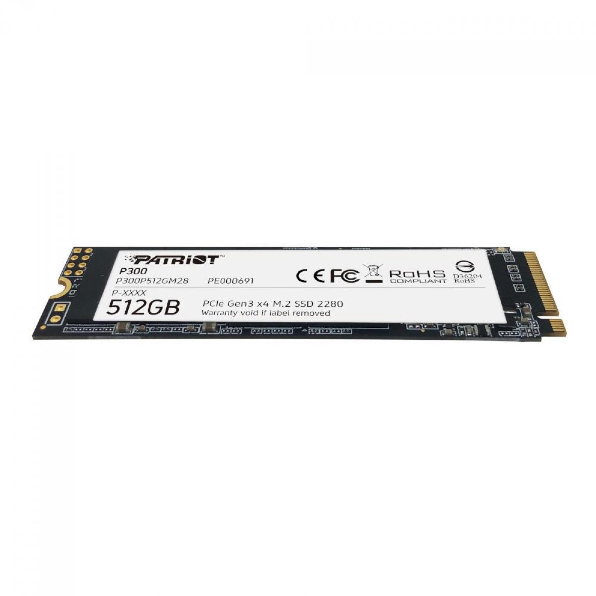 Hd Ssd 0512 Gb M.2 Patriot Sata Nvme 2280 Pcie Gen 3 X4 P300