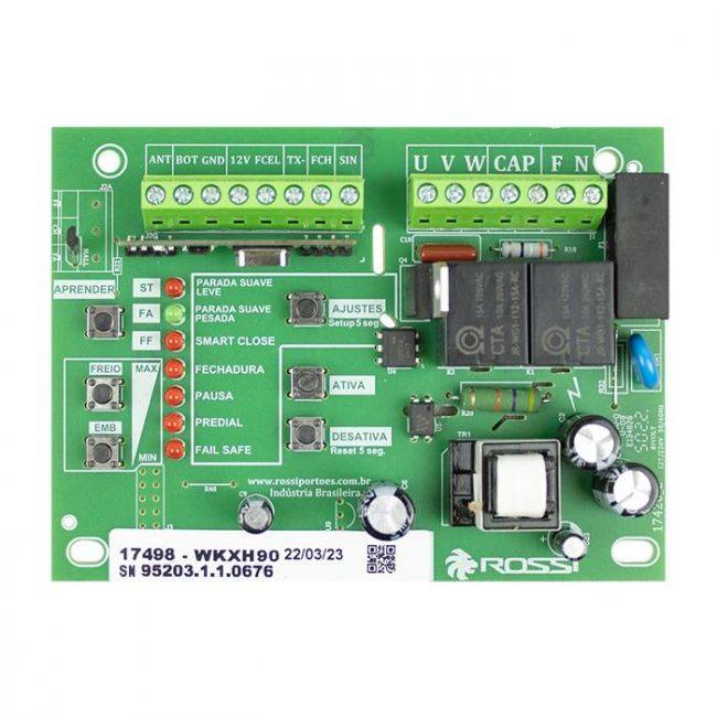 Placa Comando Motor Cm Wkxh90 433mhz Desliz Rossi 17498