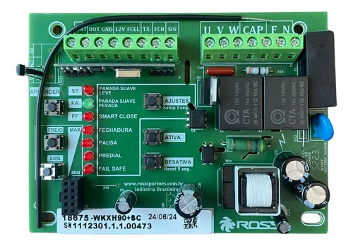 Ches Placa Comando Motor Portao Cm Kxh30fs 433mhz Des Rossi 9019