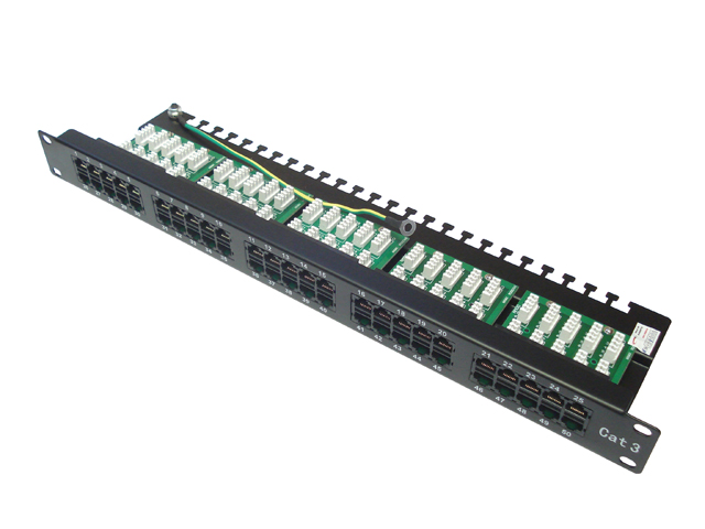 Voice Panel Rack 19" 1u 50p Cat.3 Seccon Wt-2052