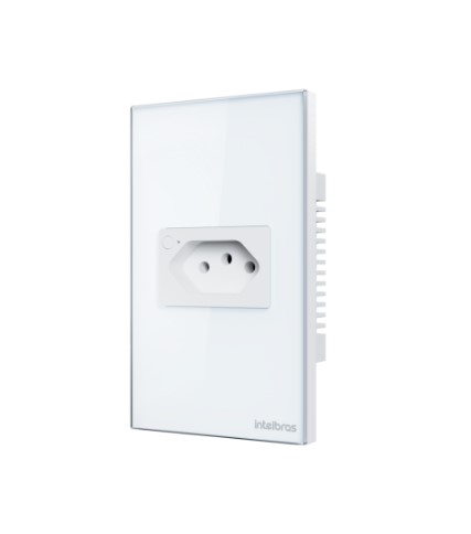 Tomada Simples 10a Inteligente Smart Wi-fi Ets 1001 B Intelb