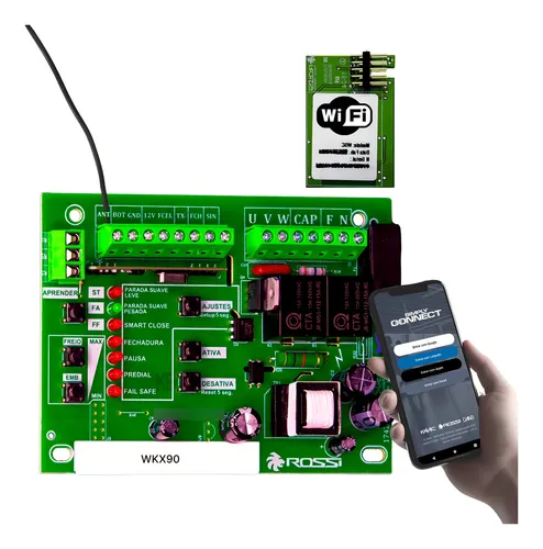 Placa Comando Motor Portao Cm Kxh30fs 433mhz Des Rossi 9019