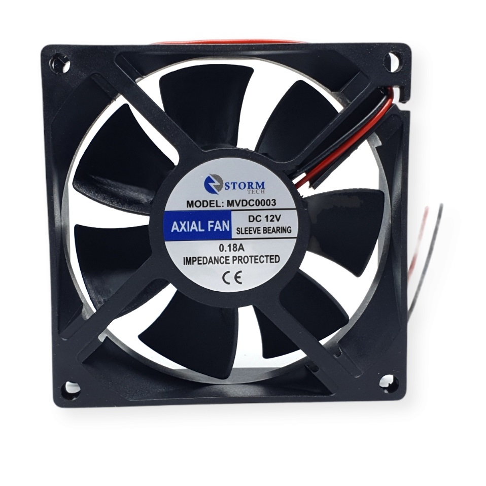 Cooler P/ Gabinete 80 X 80 25mm 12v 3 Pinos Col119 Mvdc0003