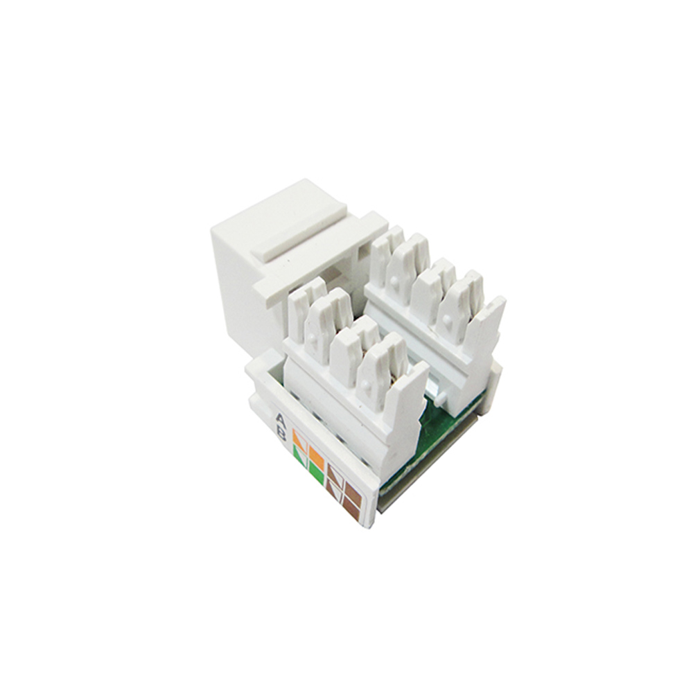 Conector Rj45 Cat.5 Keystone Jack Femea 8v (un) Branco Secco