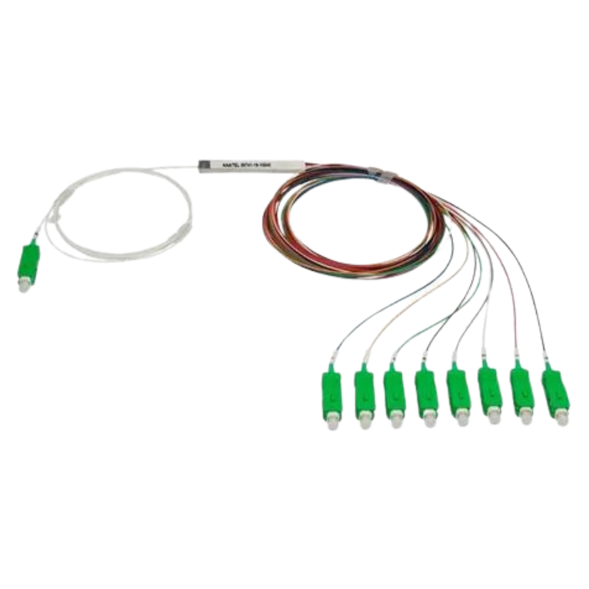 Splitter 1x8 Plc Balanceado Conector Sc/apc Verde Pa06